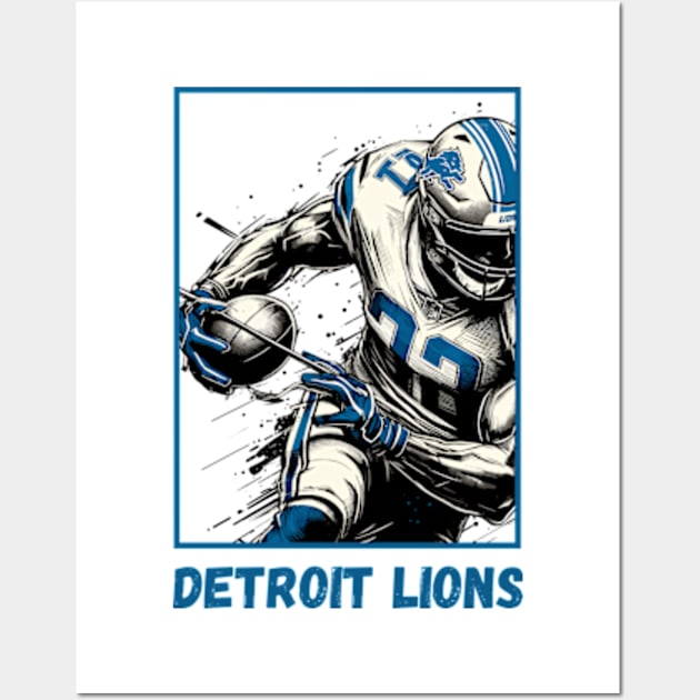 Detroit Lions Art Wall Art by StyleTops